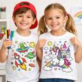 Washable Coloring T- Shirt with Pens